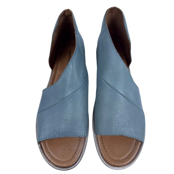 Free People Women's Mont Blanc Asymmetric Blue Leather Open Toe Sandals EU 40 - Picture 2 of 13